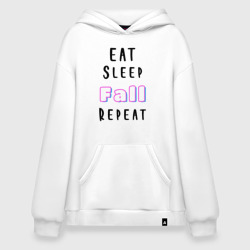 Худи SuperOversize хлопок Eat sleep fall guys repeat 