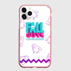 Чехол для iPhone 11 Pro Max матовый Fall Guys узор