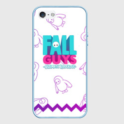 Чехол для iPhone 5/5S матовый Fall Guys узор
