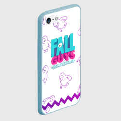 Чехол для iPhone 5/5S матовый Fall Guys узор - фото 2