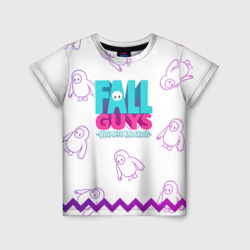 Детская футболка 3D Fall Guys узор