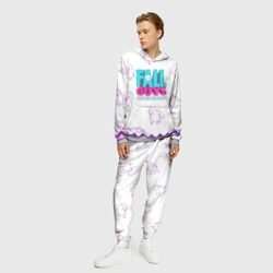 Мужской костюм с толстовкой 3D Fall Guys узор - фото 2