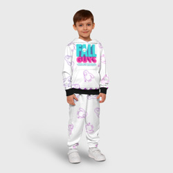 Детский костюм с толстовкой 3D Fall Guys узор - фото 2