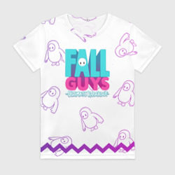 Женская футболка 3D Fall Guys узор