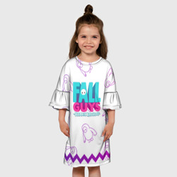 Детское платье 3D Fall Guys узор - фото 2