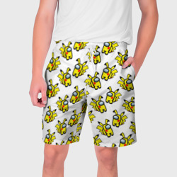 Мужские шорты 3D Among us Pikachu