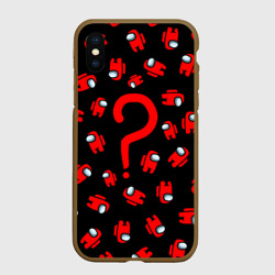 Чехол для iPhone XS Max матовый Among us, Who?