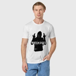 Мужская футболка хлопок Watch dogs 2 - фото 2