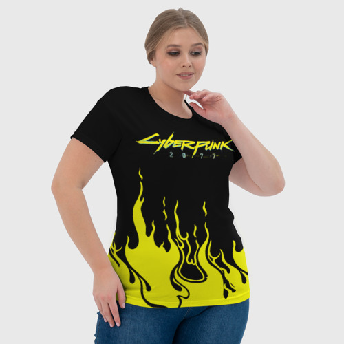 Женская футболка 3D с принтом Cyberpunk 2077, фото #4