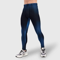 Мужские тайтсы 3D Неоновый дождь - фото 2