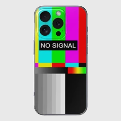 Чехол для iPhone 16 Pro Max силиконовый с защитой камеры No signal