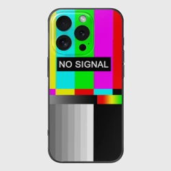Чехол для iPhone 16 Pro силиконовый с защитой камеры No signal