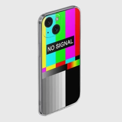 Чехол для iPhone 15 силиконовый с защитой камеры No signal - фото 2