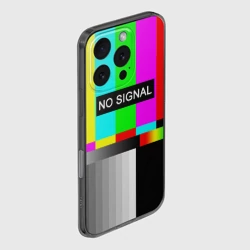 Чехол для iPhone 16 Pro силиконовый с защитой камеры No signal - фото 2