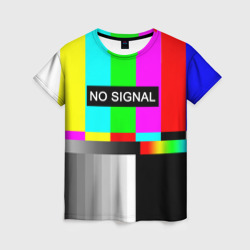 Женская футболка 3D No signal