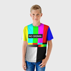 Детская футболка 3D No signal - фото 2