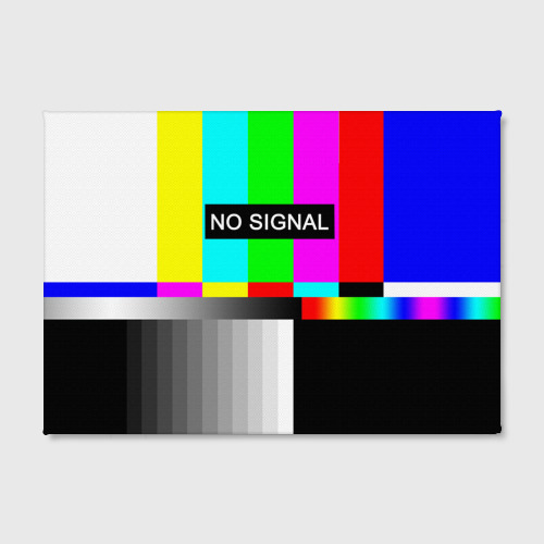 Холст прямоугольный No signal, цвет 3D печать - фото 2