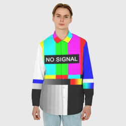 Мужская рубашка oversize 3D No signal - фото 2