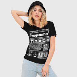 Женская футболка 3D Slim Programmer - фото 2