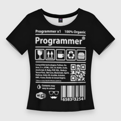 Женская футболка 3D Slim Programmer