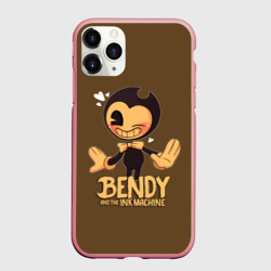 Чехол для iPhone 11 Pro Max матовый Bendy And The Ink Machine