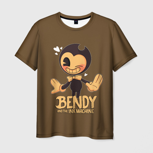 Мужская футболка 3D Bendy And The Ink Machine, цвет 3D печать