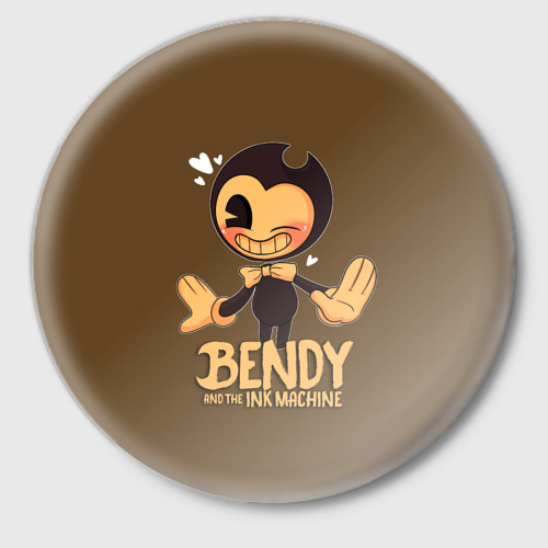 Значок Bendy And The Ink Machine, цвет белый