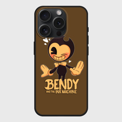 Чехол силиконовый для Apple iPhone 15 Pro матовый Bendy And The Ink Machine