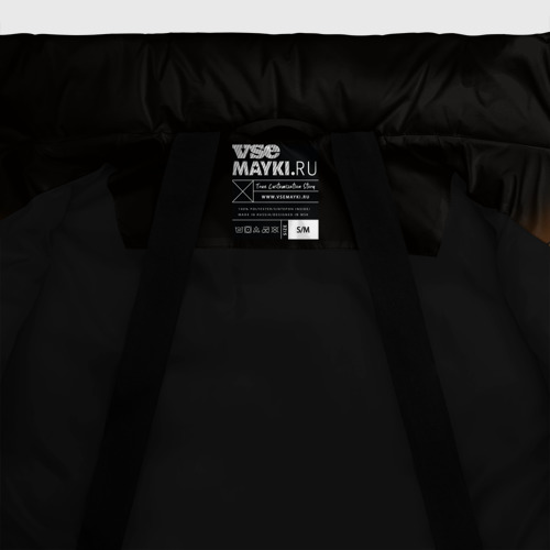 Женская зимняя куртка Oversize Bendy And The Ink Machine, цвет черный - фото 7