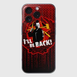 Чехол для iPhone 16 Pro Max силиконовый с защитой камеры Ленин вернётся