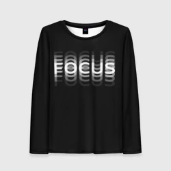 Женский лонгслив 3D Пьяный Фокус