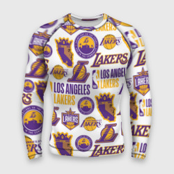 Мужской рашгард 3D Lakers logo