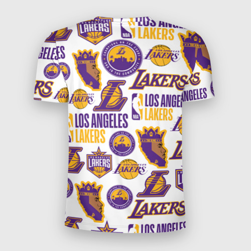Мужская футболка 3D Slim Lakers logo, цвет 3D печать - фото 2