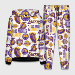 Женский костюм с толстовкой 3D Lakers logo