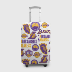 Чехол для чемодана 3D Lakers logo