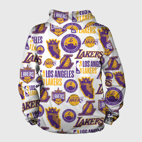 Мужская ветровка 3D Lakers logo, цвет черный - фото 2