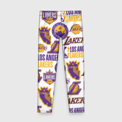 Детские леггинсы 3D Lakers logo