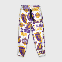Детские брюки 3D Lakers logo