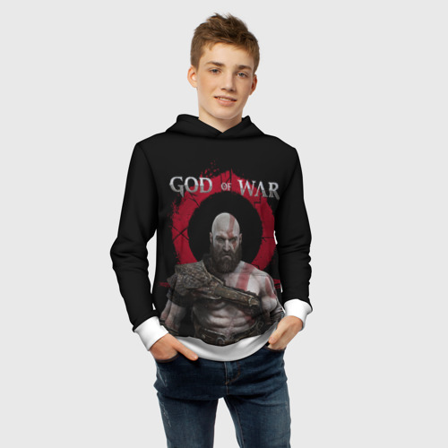 Детская толстовка 3D God of War, цвет белый - фото 6