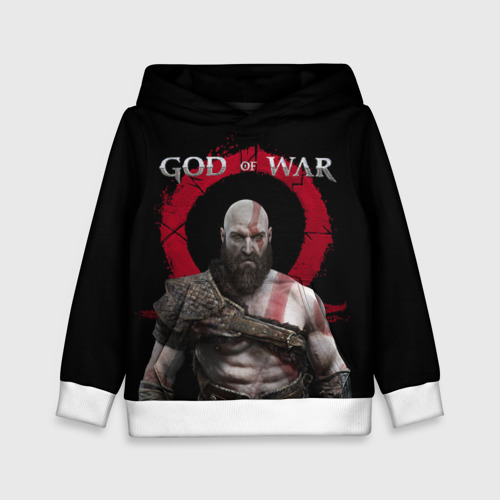 Детская толстовка 3D God of War, цвет белый