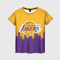 Женская футболка 3D Los Angeles Lakers