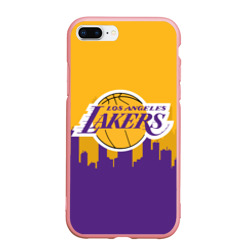 Чехол для iPhone 7Plus/8 Plus матовый Los Angeles Lakers