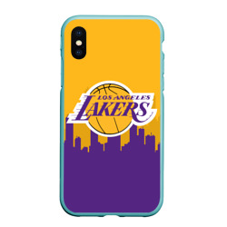 Чехол для iPhone XS Max матовый Los Angeles Lakers