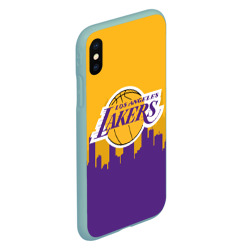 Чехол для iPhone XS Max матовый Los Angeles Lakers - фото 2