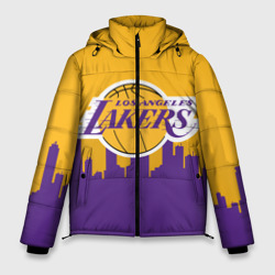 Мужская зимняя куртка 3D Los Angeles Lakers