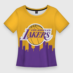 Женская футболка 3D Slim Los Angeles Lakers