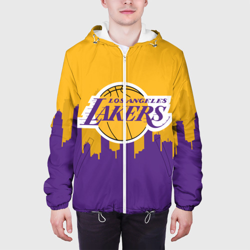 Мужская куртка 3D Los Angeles Lakers, цвет 3D печать - фото 4