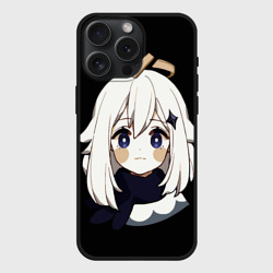 Чехол силиконовый для Apple iPhone 15 Pro Мax матовый Genshin Impact Paimon