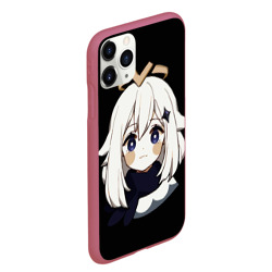 Чехол для iPhone 11 Pro Max матовый Genshin Impact Paimon - фото 2