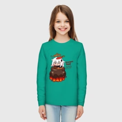 Детский лонгслив хлопок Genshin Impact Paimon food - фото 2